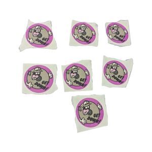 Vintage‎ Trend Scratch and Sniff Stickers Get Down Record Licorice Scented No TM